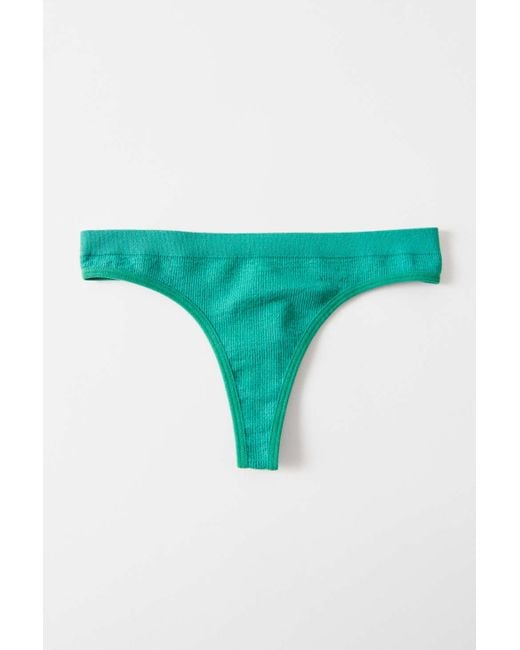 Out From Under Green Markie Seamless Thong