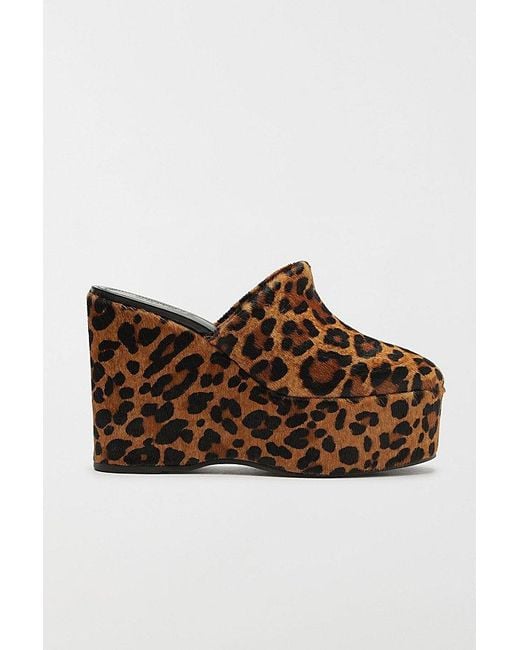 SCHUTZ SHOES Brown Sierra Platform Clog