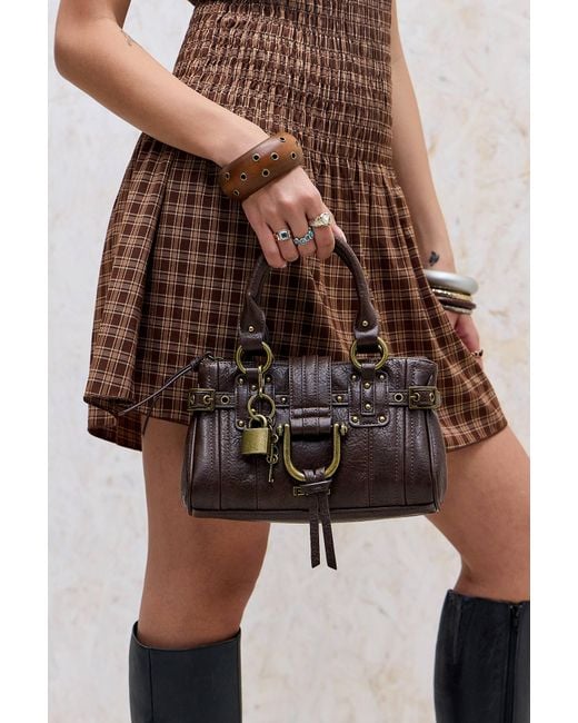 BDG Brown Mini Karlie Lock Bag