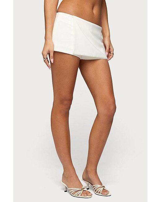 Edikted White Alixa Micro Skort