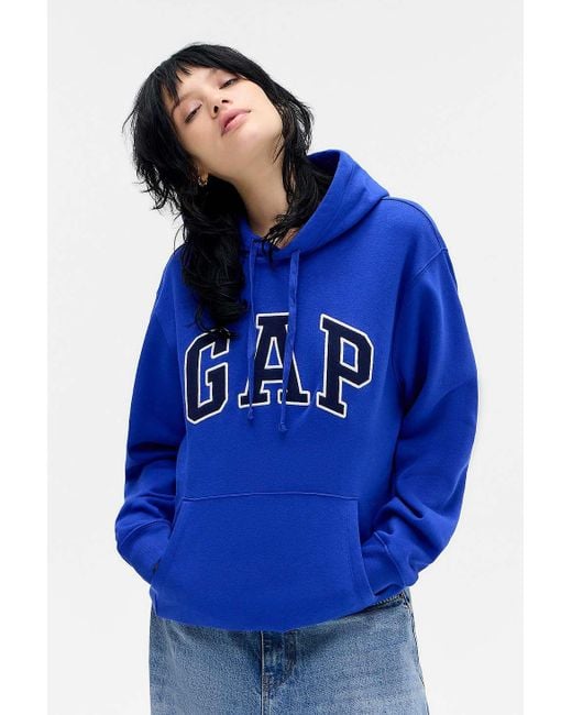 Gap Royal Gem Blue V-heritage Hoodie