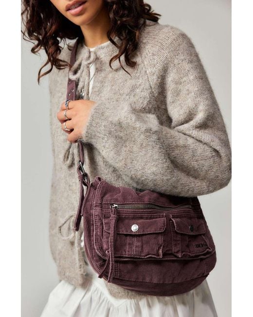 BDG Brown Cara Corduroy Shoulder Bag