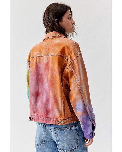 Urban Renewal Multicolor Remade Dye Denim Jacket