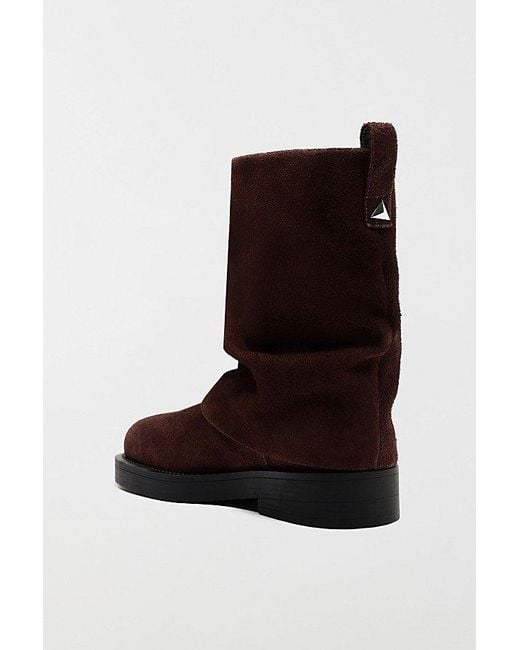 SCHUTZ SHOES Brown Keira Foldover Boot