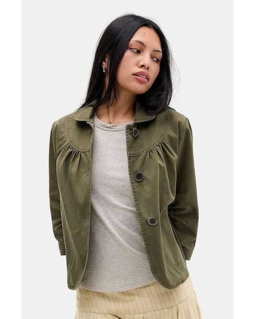 Kimchi Blue Green Pernie Pea Coat Jacket