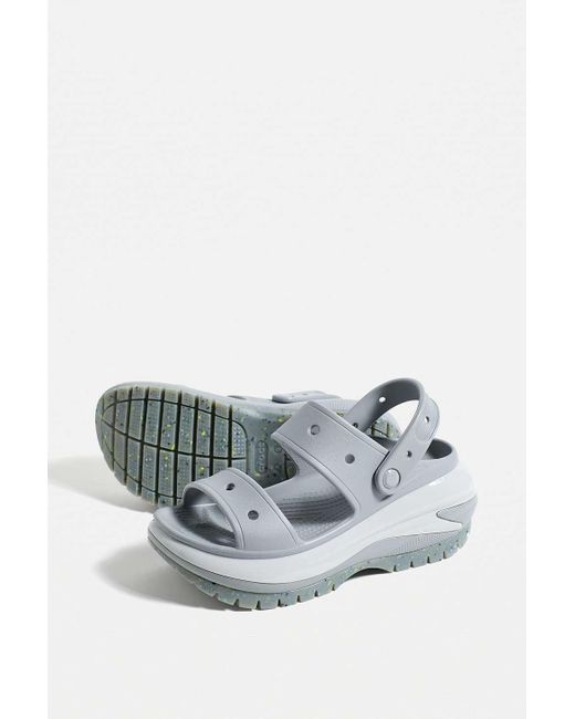 CROCSTM Gray Grey Mega Crush Sandals