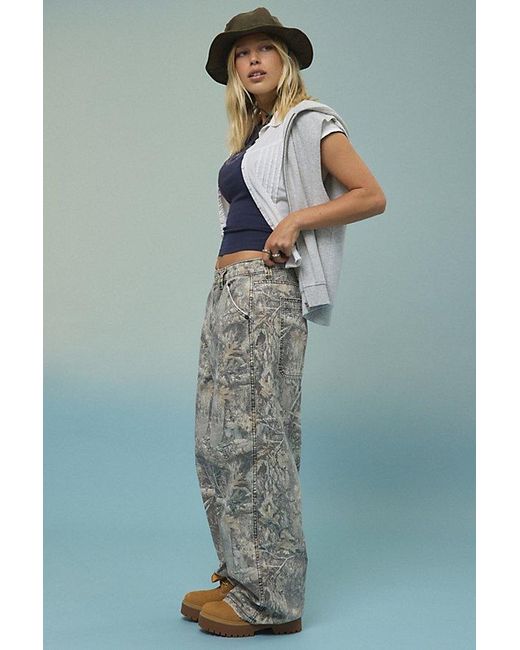 BDG Blue Jaya Printed Baggy Pants