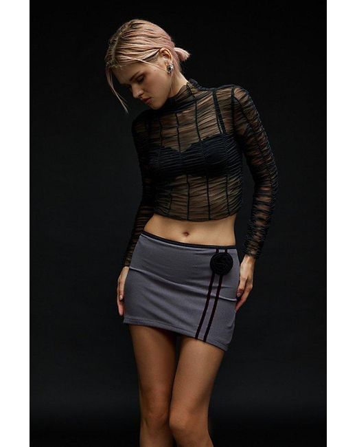 ZEMETA Black Rose Sport Mini Skirt