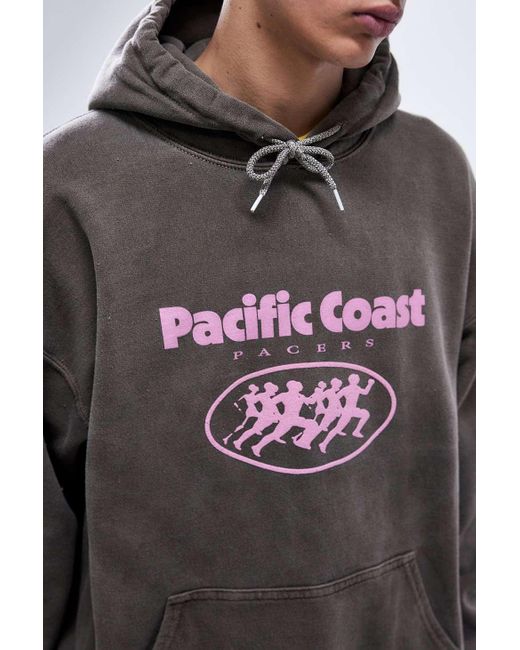 Urban Outfitters Gray Uo Washed Brown Pacific Coast Hoodie for men