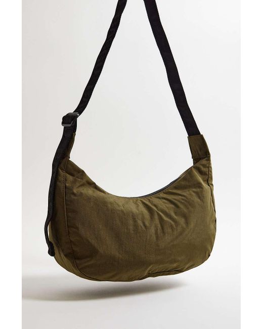 Baggu Green Seaweed Medium Nylon Crescent Bag