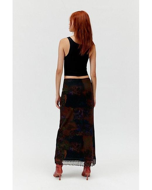 Urban Outfitters Multicolor Uo Camilla Mesh Maxi Skirt