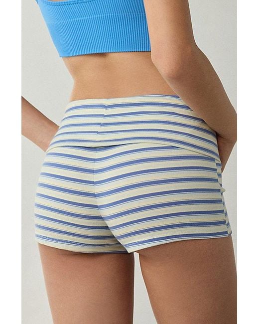 Out From Under Blue Bec Foldover Micro Short