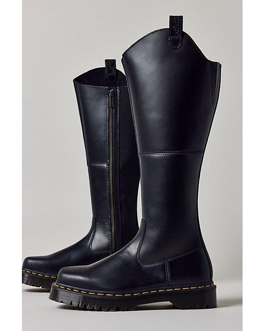 Dr. Martens Blue Amaayah Knee-High Leather Boot