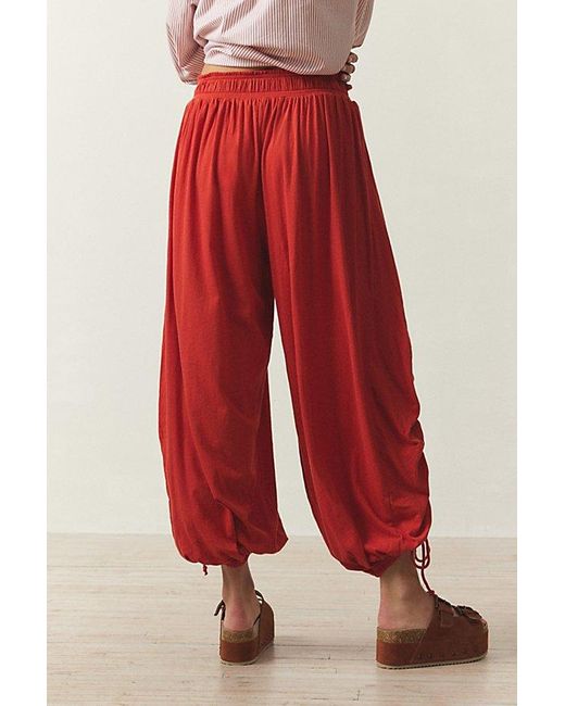 Out From Under Red Ryan Balloon Drapey Jogger Pant