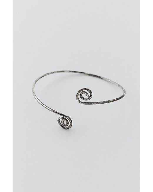 Urban Outfitters Brown Delicate Swirl Arm Cuff