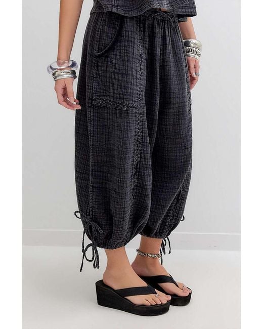 Out From Under Black Mila Ocean Air Capri Trousers