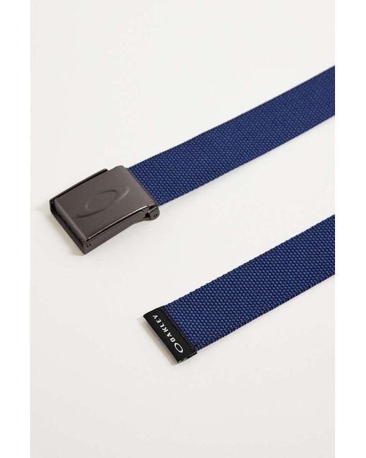 Oakley Blue Navy Ellipse Webbing Belt for men