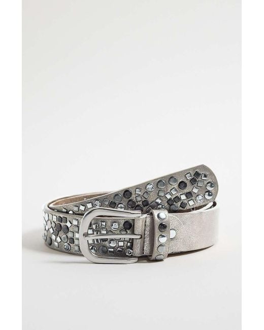 Urban Outfitters Uo Embellished Metallic Belt in Brown | Lyst UK display picture 3