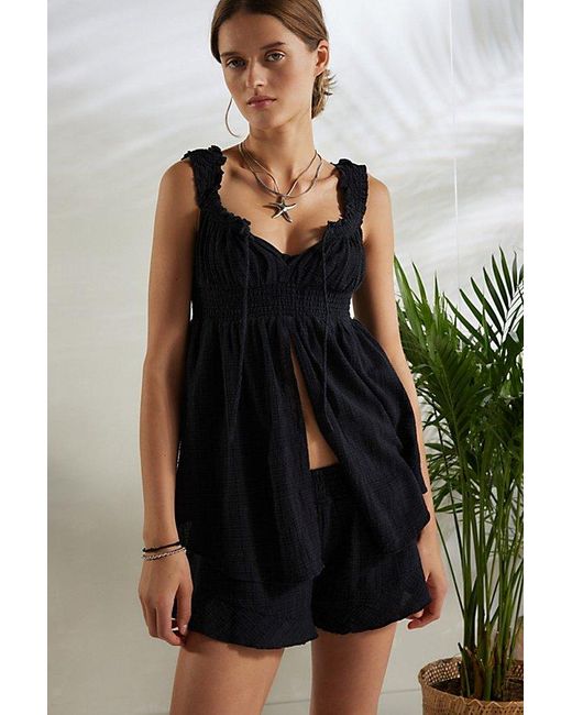 Out From Under Black Lilly Babydoll Tank Top