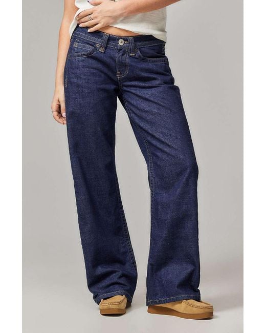 BDG Blue Kayla Lowrider Dark Rinse Jeans