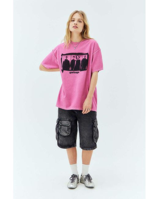 Urban Outfitters Pink Uo Garbage T-shirt