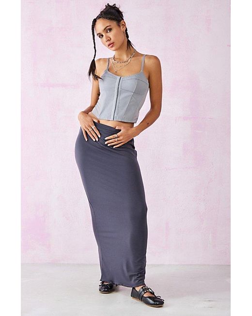 Urban Outfitters Gray Uo Lara Seamed Corset