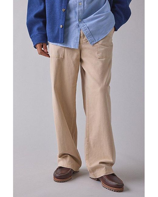 BDG Blue Dayton Herringbone Twill Pant for men