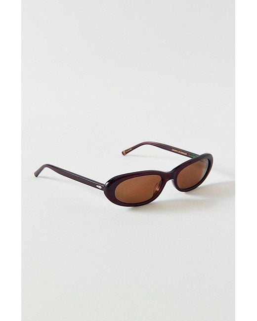 Crap Eyewear Black Luv Buzz Small Oval Sunglasses
