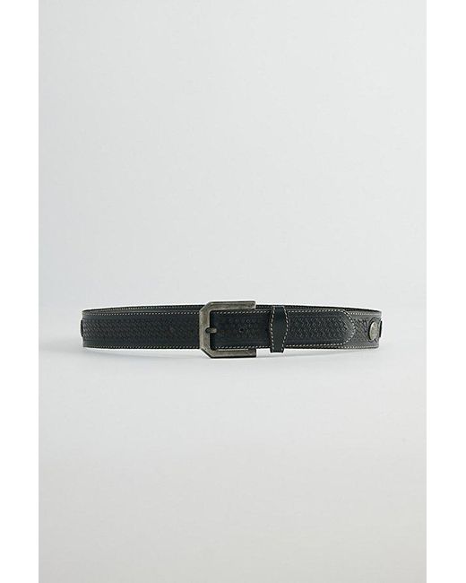 Urban Outfitters Green Tooled Western Belt for men