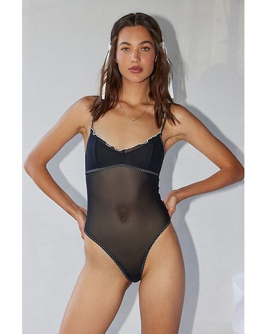 Out From Under Black Just Like Candy Bodysuit