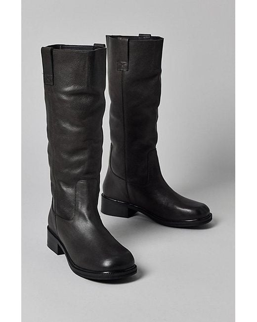 Urban Outfitters Gray Uo Tall Leather Slouch Boot
