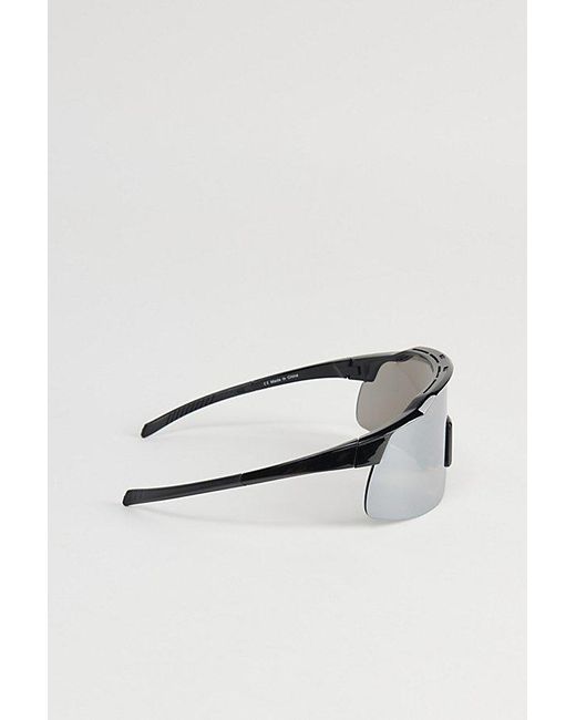 Urban Outfitters Black Ryker Sport Shield Sunglasses for men