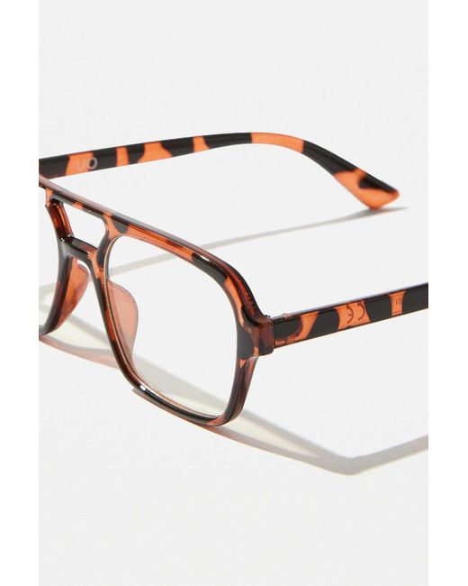 Urban Outfitters Brown Uo Ash Aviator Glasses