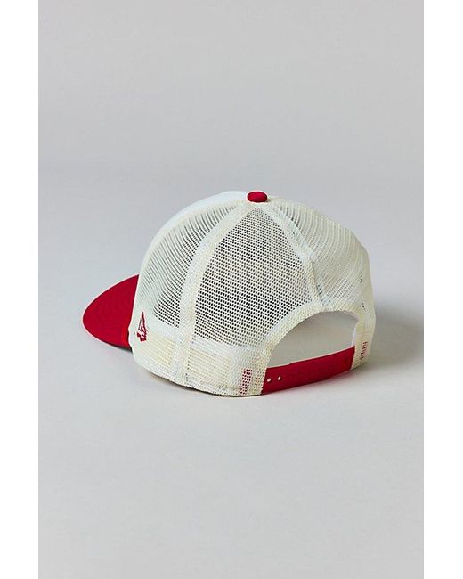 KTZ Red 9Forty Mlb Los Angeles Angels Mesh Trucker Hat for men