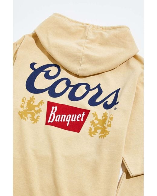 Urban Outfitters Metallic Coors Banquet Beer Logo Hoodie Sweatshirt for men