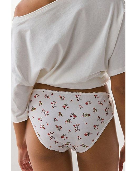 Out From Under Multicolor Cotton Picot-Trim Hipster Undie
