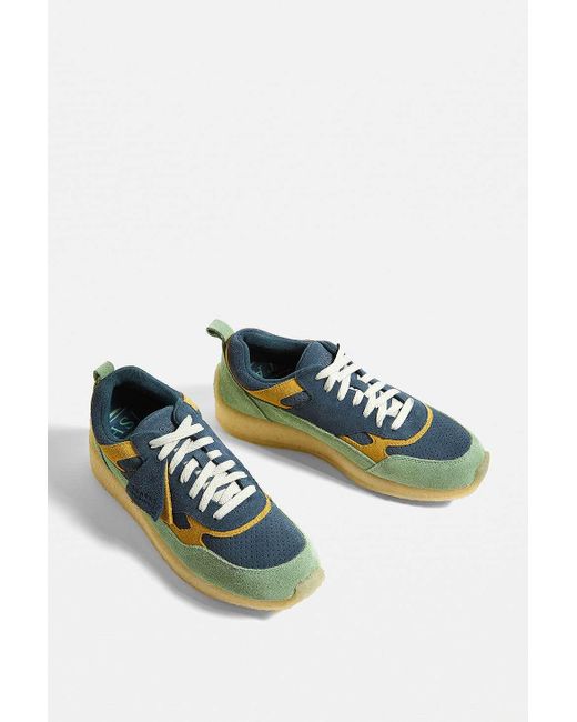 Clarks Green Originals 8th Street By Ronnie Fieg Lockhill Trainers for men