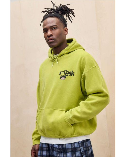 Urban Outfitters Yellow Uo Green Freak Hoodie for men