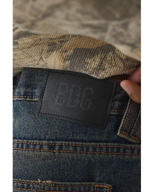 BDG Gray Kenny Destructed Flare Jean for men