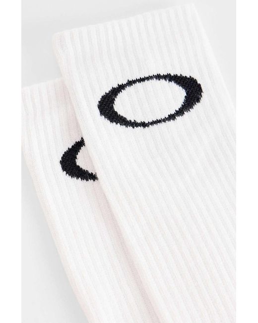 Oakley White Ellipse Crew Socks 3-pack for men