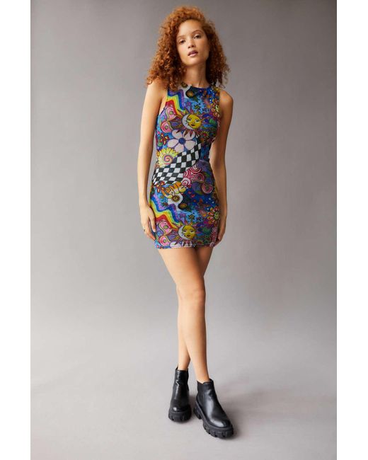 austin mesh sleeveless dress