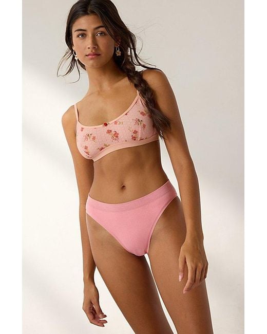 Out From Under Brown Markie Seamless Knit Bikini Undie