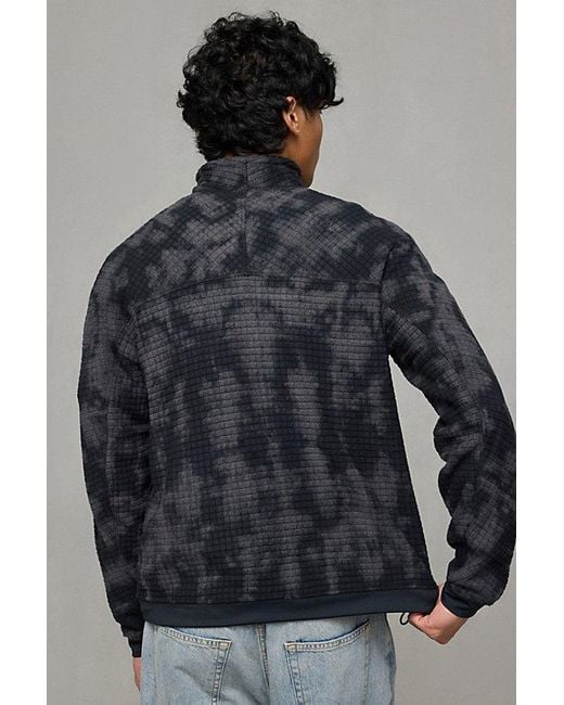 Mountain Hardwear Gray Big Grid Half Zip Pullover Jacket for men