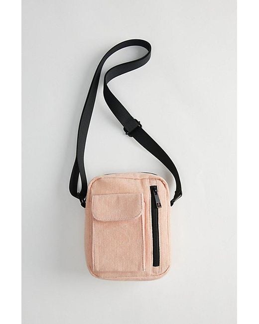 Urban Outfitters Natural Uo Corduroy Mini Messenger Bag for men