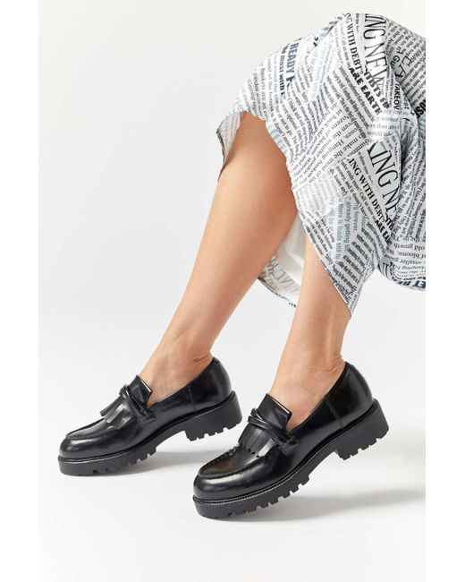 Vagabond Shoemakers Kenova Fringe Loafer in Black | Lyst Canada