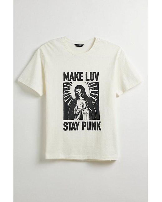 Tee Library Natural Stay Punk Tee for men