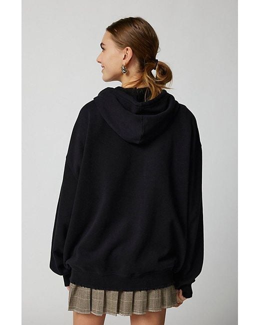 Urban Outfitters Gray Uo Bleached Star Zip-Up Hoodie Sweatshirt