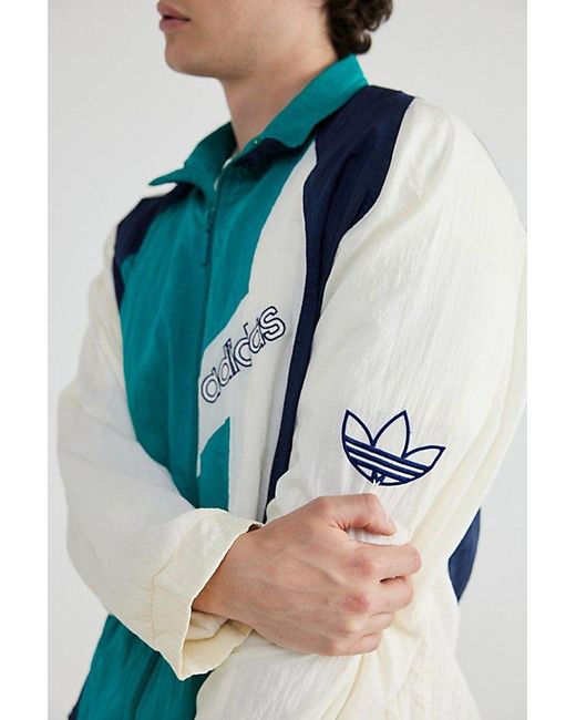 Urban Renewal Blue Vintage Branded Windbreaker Jacket for men