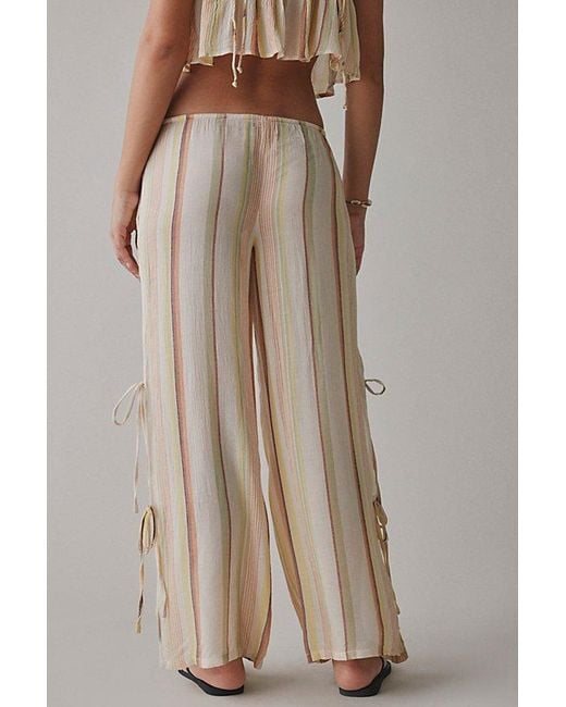 Out From Under Multicolor Seaside Side-Tie Wide-Leg Pant