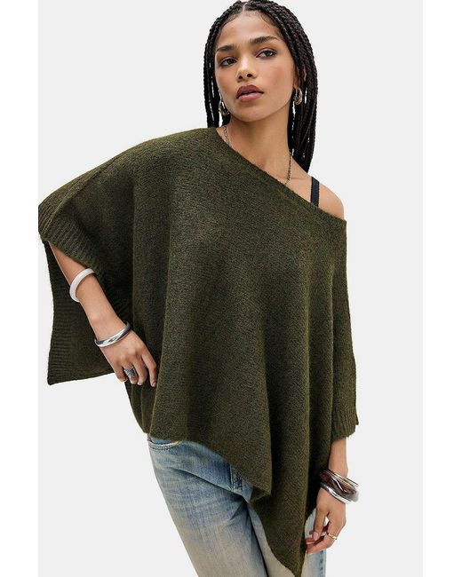 Kimchi Blue Black Lofty Poncho